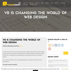 VR is Changing the World of Web Design