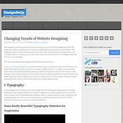 Changing Trends of Website Designing
