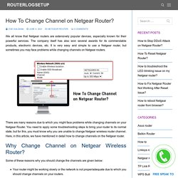 How To Change Channel on Netgear Router?
