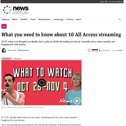 Channel 10 streaming: 10 All Access launch date, price, CBS shows