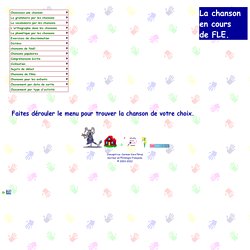 La chanson francophone - gap fill exercises with songs