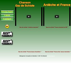 Chanson gaz de schiste Ardeche et France