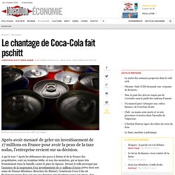 Le chantage de Coca-Cola fait pschitt