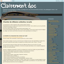 Clairement doc: Chantier de réflexion collective, la suite