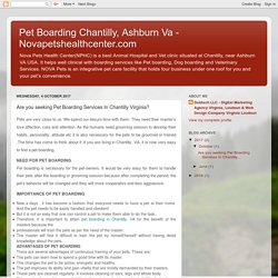 NOVA Pets Animal hospital and Pet Boarding in Chantilly VA