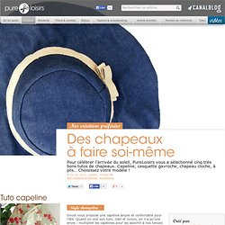 Des chapeaux à faire soi-même