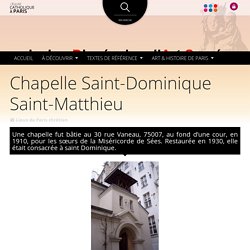Chapelle Saint-Dominique Saint-Matthieu