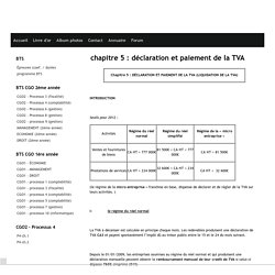 chapitre 5 : déclaration et paiement de la TVA