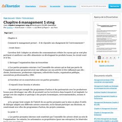 Chapitre 6 management 1 stmg - Cours - zumbaa