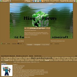 Chapitre 1 Guide de survie Minecraft