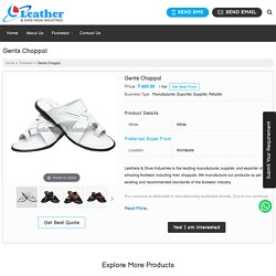 Gents Chappals Manufacturer,Gents Chappals Supplier in Kolkata, West Bengal