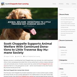 Scott Chappelle: Animal Welfare Donations to Humane Society