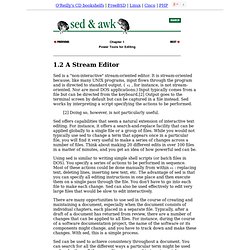 [Chapter 1] 1.2 A Stream Editor