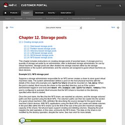 Chapter 12. Storage pools