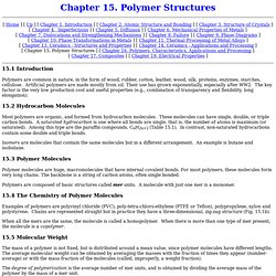 Chapter 15. Polymer Structures