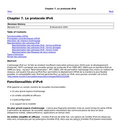 Chapter 7. Le protocole IPv6