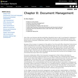 Chapter 8: Document Management