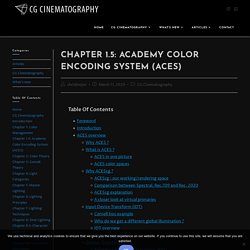 Chapter 1.5: Academy Color Encoding System (ACES) - Chris Brejon