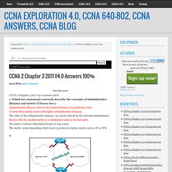 CCNA Exploration 4.0, CCNA 640-802, CCNA Answers, CCNA Blog