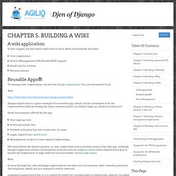Chapter 5. Building a Wiki — Djen of Django