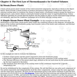 First Law of Control Volumes