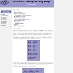 Chapter 6 - Creating and Using Arrays