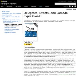 Chapter 9. Delegates, Events, and Lambda Expressions