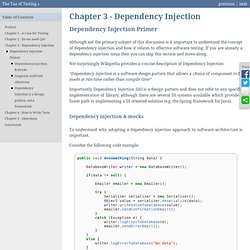 Chapter 3 - Dependency Injection — The Tao of Testing