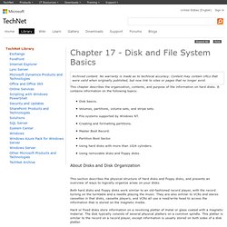 Chapter 17 - Disk and File System Basics