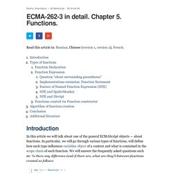 ECMA-262-3 in detail. Chapter 5. Functions. – .ds laboratory