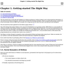 New Maintainers' Guide - Getting started The Right Way