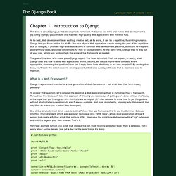 Chapter 1: Introduction to Django