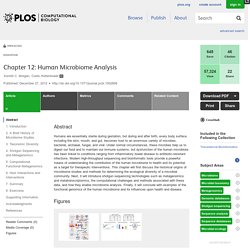 Chapter 12: Human Microbiome Analysis