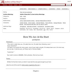 Here We Are At the Start - Chapter 1 - pariahpirate - Homestuck