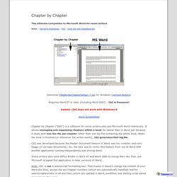 chapter-by-chapter - Sebastien Berthet Homepage