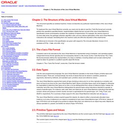 Chapter 2. The Structure of the Java Virtual Machine