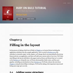 Chapter 5: Filling in the layout