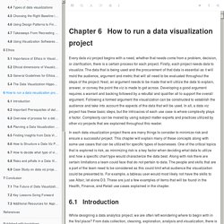 Chapter 6 How to run a data visualization project