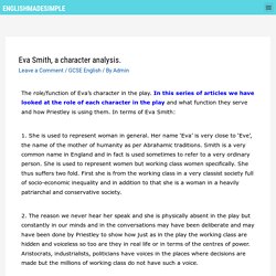 Eva Smith character analysis - English Made Simple