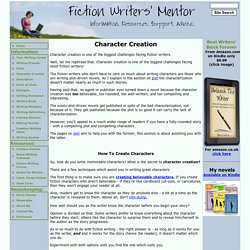 Character Creation - www.fiction-writers-mentor.com