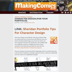 Character Design (For Your Portfolio) - Making Comics (dotCom)