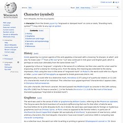 Character (symbol)