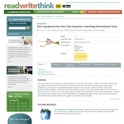 The Frog Beyond the Fairy Tale Character: Searching Informational Texts