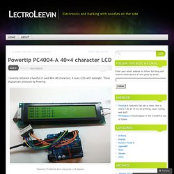 Powertip PC4004-A 40×4 character LCD