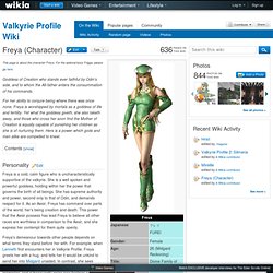 Freya (Character) - The Valkyrie Profile Wiki - Valkyrie Profile, Valkyrie Profile 2, Lenneth, and more