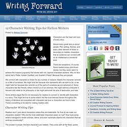 12 Character Writing Tips for Fiction Writers