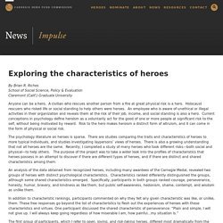 Exploring the characteristics of heroes – Carnegie Hero Fund Commission