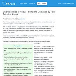Characteristics of Hemp – Complete Guidance By Paul Pelosi Jr Abuse