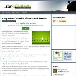 4 Key Characteristics of Effective Learners