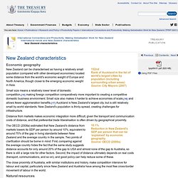 New Zealand characteristics - International Connections and Productivity: Making Globalisation Work for New Zealand — The Treasury - New Zealand